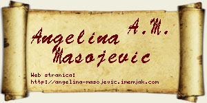 Angelina Mašojević vizit kartica
